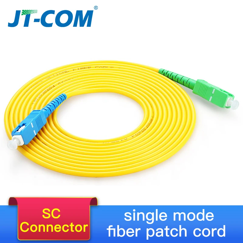 Фото SC одномодовый волоконно оптический патч кабель APC UPC SM 2 0 или 3 мм 9/125um FTTH