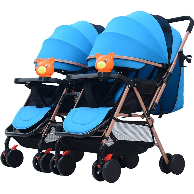 Twin Baby Stroller Detachable Two-way Double Light Can Sit Can Lying Folding Multi-tuber Trolley Double Stroller Pram
Twin Baby Stroller Detachable Two-way Double Light Can Sit Can Lying Folding Multi-tuber Trolley Double Stroller Pram