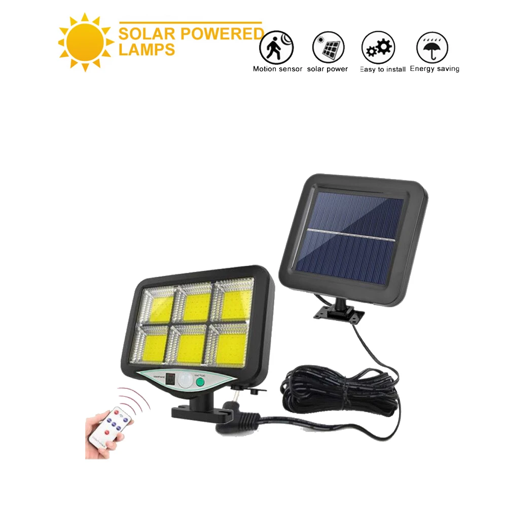 seperable The latest super bright 120 led solar outdoor garden light, waterproof wall light, remote control solar light With Thr
seperable The latest super bright 120 led solar outdoor garden light, waterproof wall light, remote control solar light With Thr