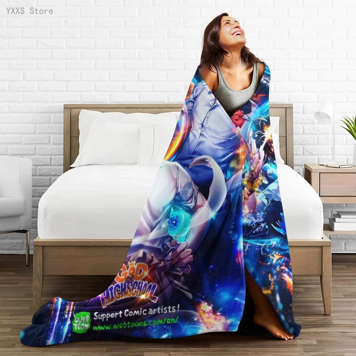 God Of Highschool 3D Cartoon Sherpa Blanket Warm Super Soft Flannel Office Nap Bedspread Sofa Bedding Plush Quilt Plaids 100
God Of Highschool 3D Cartoon Sherpa Blanket Warm Super Soft Flannel Office Nap Bedspread Sofa Bedding Plush Quilt Plaids 100