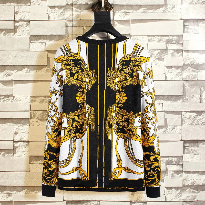 Wool sweater men's winter new pullover round neck jacquard palace men's sweater jacquard high-end cashmere knitted sweater
Wool sweater men's winter new pullover round neck jacquard palace men's sweater jacquard high-end cashmere knitted sweater