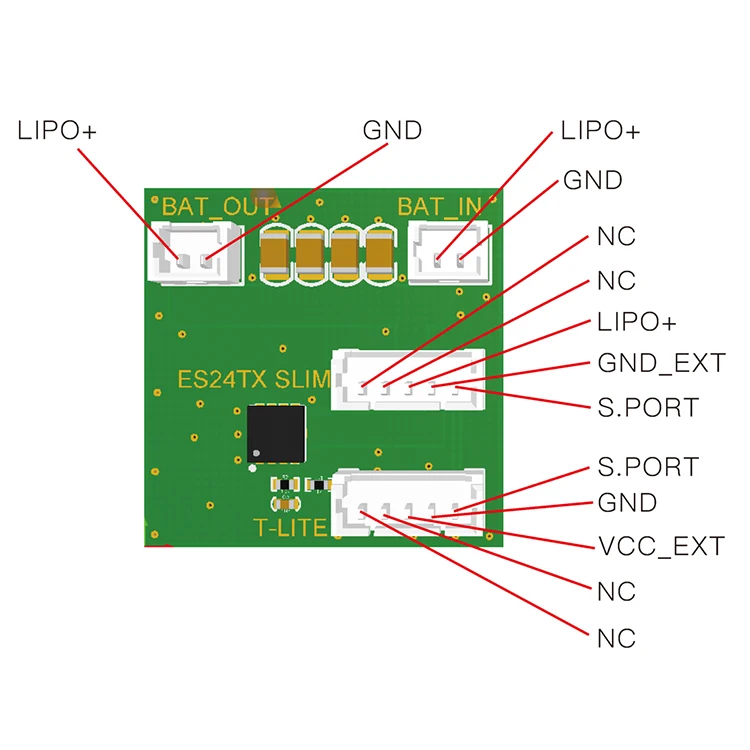 HappyModel ES24TX Lite ExpressLRS ELRS TX Модуль Замена EXTCONV распределительная плата питания PDB