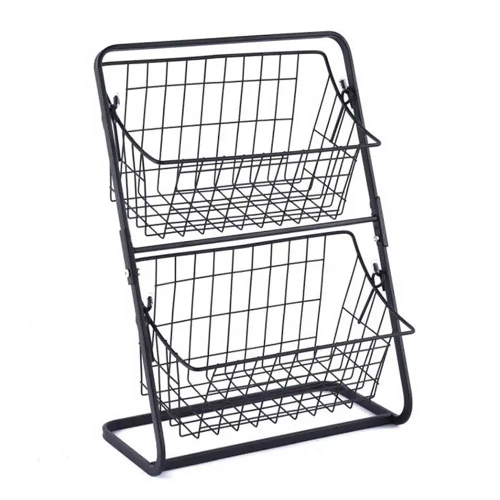 Storage Shelf Rack Kitchen Seasoning Organizer Fruits Holder Stainless Steel Double Layer Bathroom Cosmetic Storage Basket
Storage Shelf Rack Kitchen Seasoning Organizer Fruits Holder Stainless Steel Double Layer Bathroom Cosmetic Storage Basket