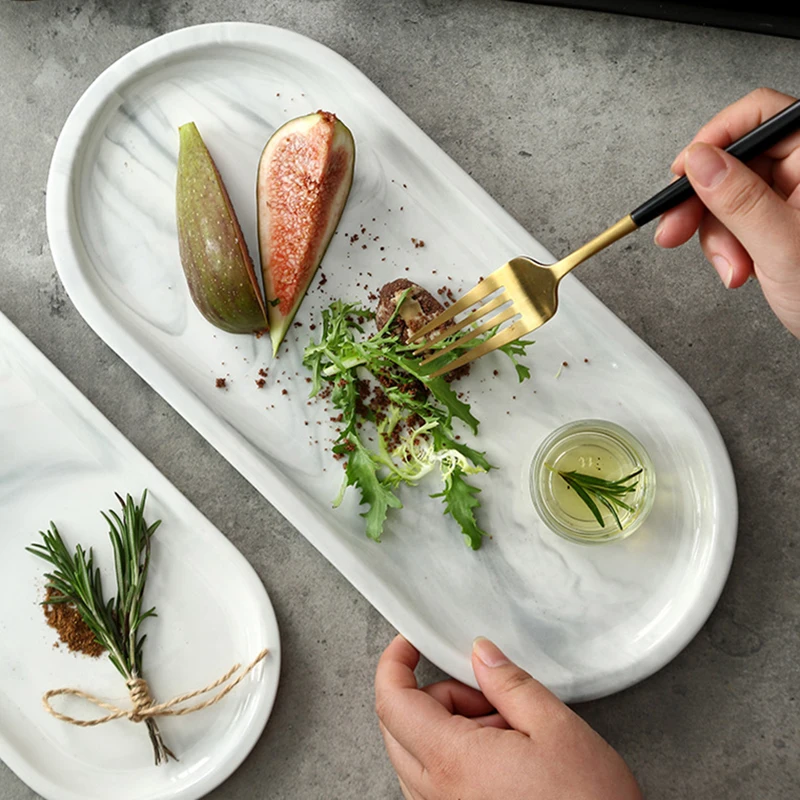 KitchenAce 1pc Ceramic Marble Storage Oval Plate Kitchen Restaurant Creative Ceramic Snack Cake Jewelry Tray Art Dessert Dishes
KitchenAce 1pc Ceramic Marble Storage Oval Plate Kitchen Restaurant Creative Ceramic Snack Cake Jewelry Tray Art Dessert Dishes