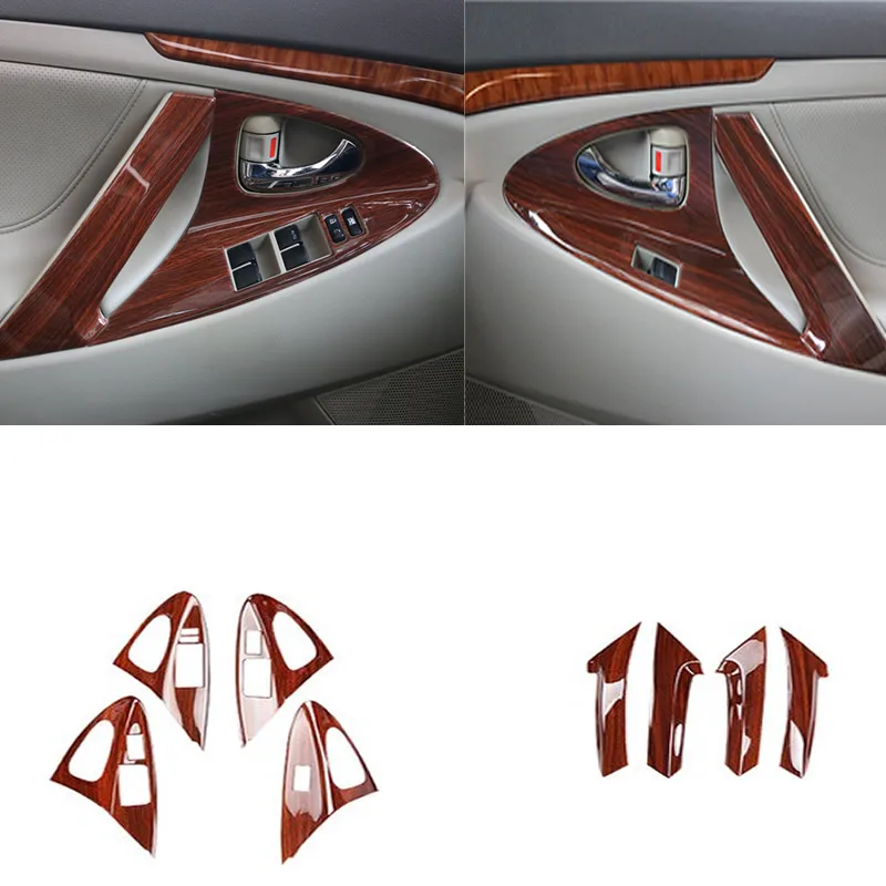 Для Toyota Camry 2006 2007 2008 2009 2010 2011 4 шт. ABS Внутренняя дверь подлокотник ручка крышки