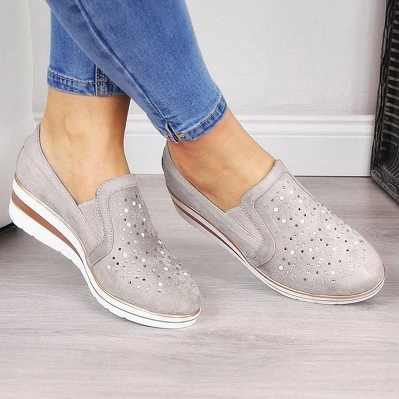 Women Slope Heel 2022 Single Shoes Fall Women Shoes Wedge Leather Mom Solid Color Casual Loafers Shoes Woman Feminino
Women Slope Heel 2022 Single Shoes Fall Women Shoes Wedge Leather Mom Solid Color Casual Loafers Shoes Woman Feminino