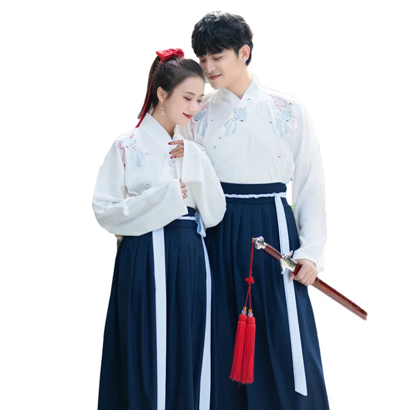 Neutral Classical Dance Costumes Embroidery Hanfu Traditional Chinese Fairy Dress Festival Outfit Performance Clothes DF1523
Neutral Classical Dance Costumes Embroidery Hanfu Traditional Chinese Fairy Dress Festival Outfit Performance Clothes DF1523