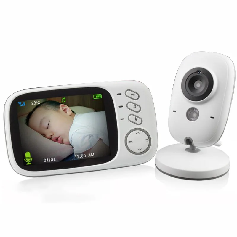 VB603 3.2 inch LCD Baby Monitor Nanny Temperature Monitoring Lullaby 2 Way Audio Night Vision Security Video Surveillance Camera
VB603 3.2 inch LCD Baby Monitor Nanny Temperature Monitoring Lullaby 2 Way Audio Night Vision Security Video Surveillance Camera