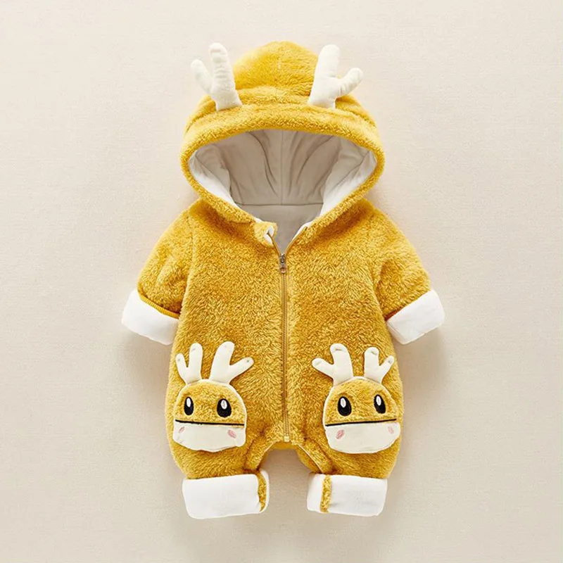 Newborn Baby Rompers Cartoon Hooded Baby Clothing Winter Fleece Boys Jumpsuit Thick Cotton Baby Girl Outfits Infant Clothes Coat
Newborn Baby Rompers Cartoon Hooded Baby Clothing Winter Fleece Boys Jumpsuit Thick Cotton Baby Girl Outfits Infant Clothes Coat