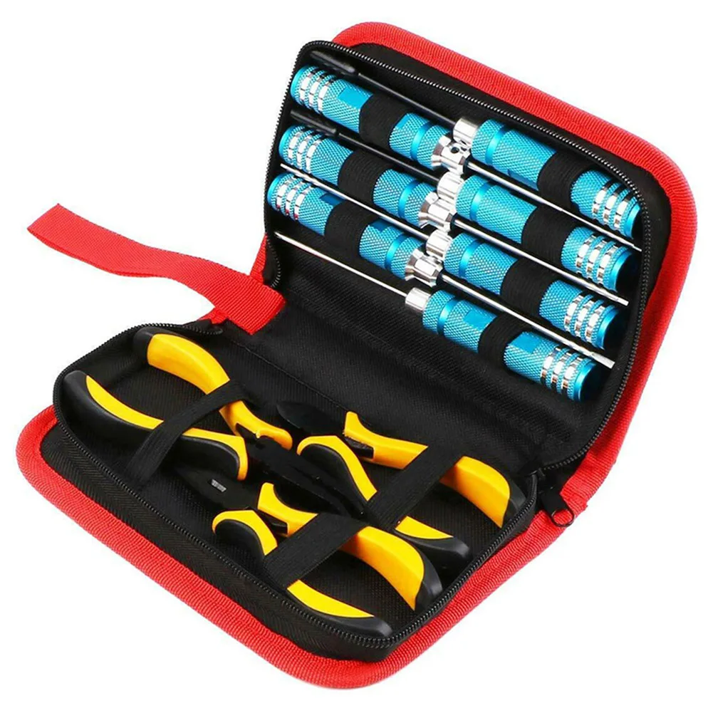 Portable 10 in 1 Hexagonal Screwdriver Repair Tools Kit Model Airplanes RC Toy Repairing Tool Set With Multi-pocket Bag
Portable 10 in 1 Hexagonal Screwdriver Repair Tools Kit Model Airplanes RC Toy Repairing Tool Set With Multi-pocket Bag