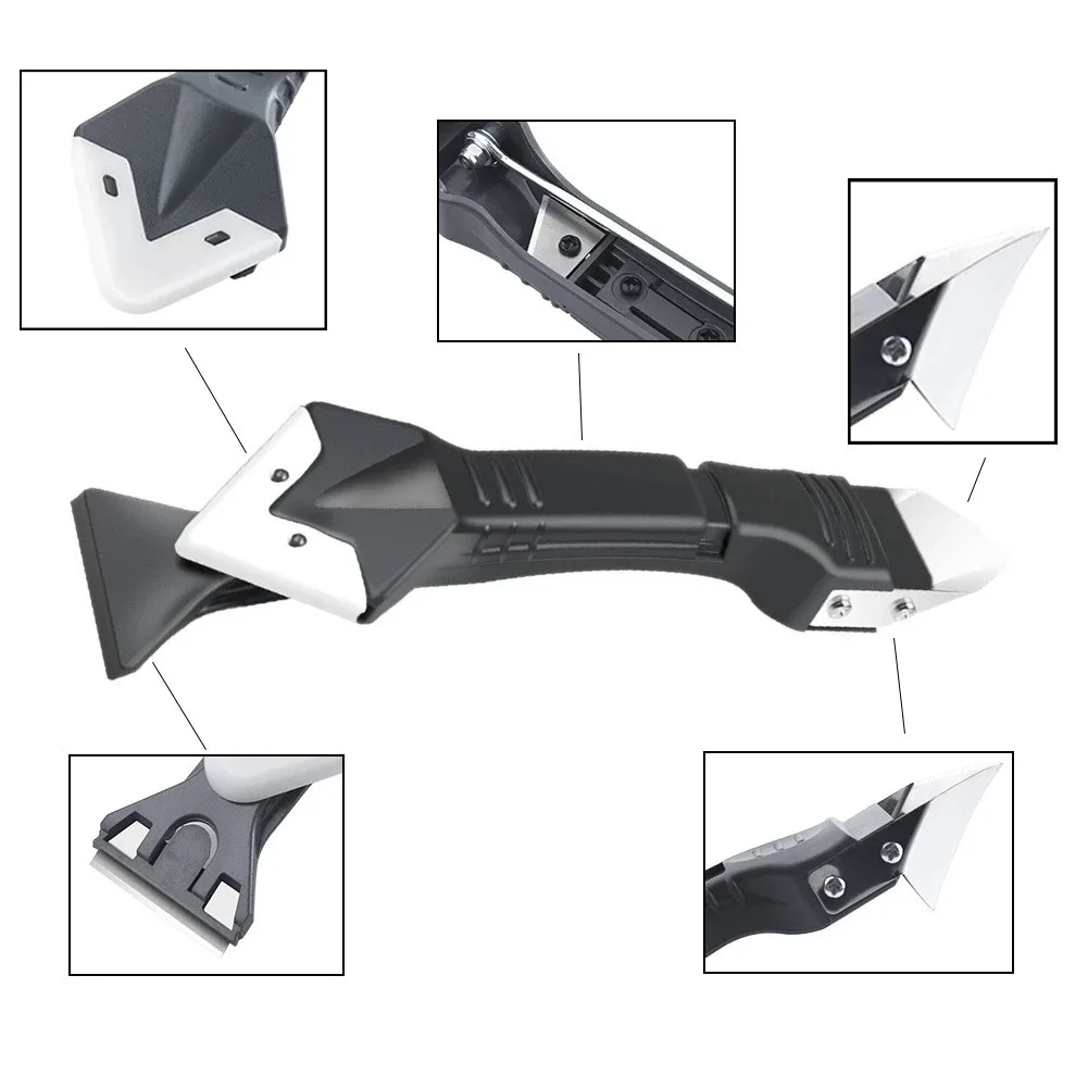 5 In 1 Remover Tool Kit Silicone Scraper Set Multifunctional Rubber Scraping Plate (metal Head) Glass Glue Edger Beauty Sew Tool
5 In 1 Remover Tool Kit Silicone Scraper Set Multifunctional Rubber Scraping Plate (metal Head) Glass Glue Edger Beauty Sew Tool