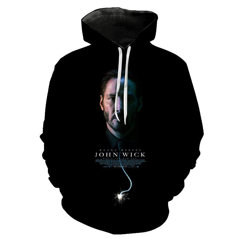 Autumn Winter Hoodies Movie John Wick 3D Print Sweatshirt Men Women Casual Fashion Streetwear Hoodie Hip Hop Pullover Male Hoody
Autumn Winter Hoodies Movie John Wick 3D Print Sweatshirt Men Women Casual Fashion Streetwear Hoodie Hip Hop Pullover Male Hoody