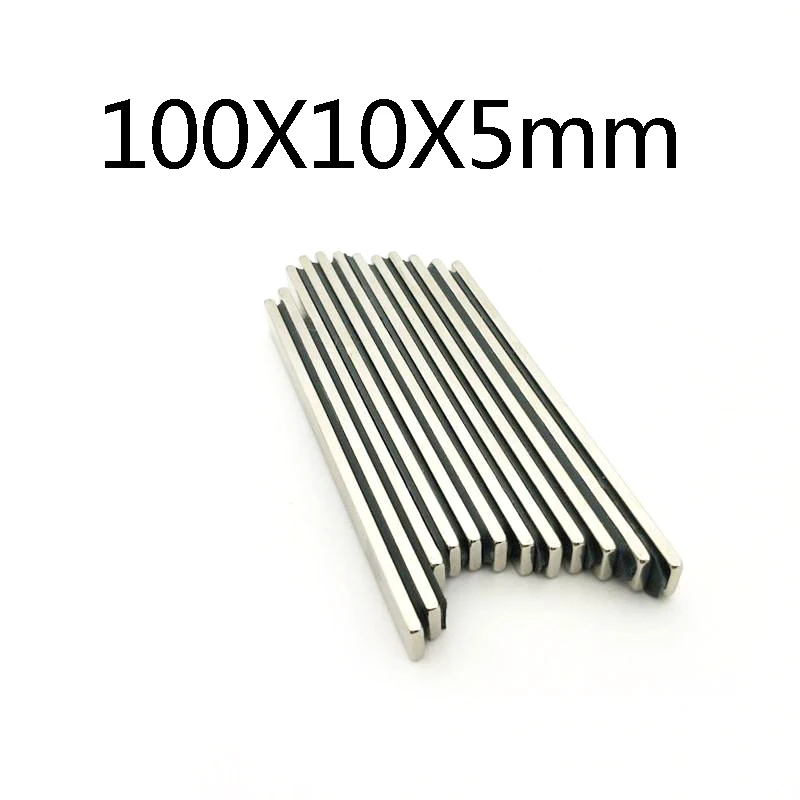 1/2/5/10/20/30PCS 100X10X5MM Powerful Magnets N35 Neodymium Magnet Permanent NdFeB Magnets Big Sheet Magnet 100*10*5MM
1/2/5/10/20/30PCS 100X10X5MM Powerful Magnets N35 Neodymium Magnet Permanent NdFeB Magnets Big Sheet Magnet 100*10*5MM