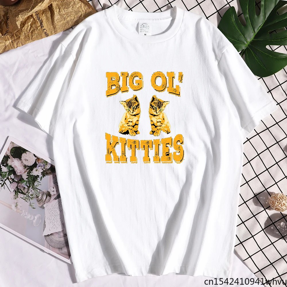 

Big Ol' Kitties Creativity Printing Women T Shirts Big Size Sports Summer Short Sleeved Travering