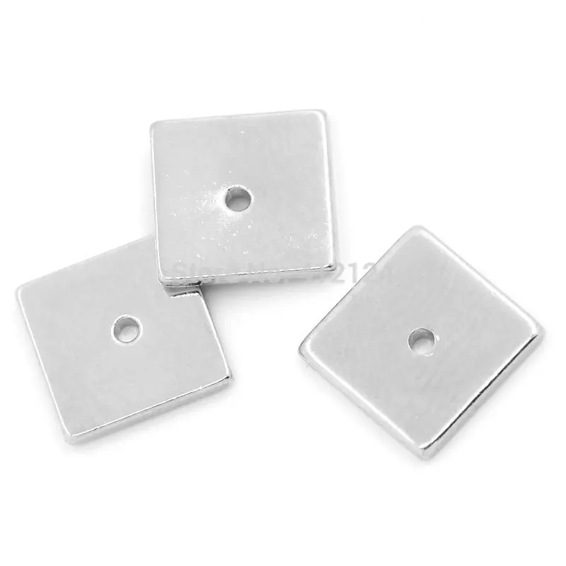 150Pcs Copper Spacer Beads Square Silver Tone Jewelry Component 8mmx8mm( 3/8"x 3/8")
150Pcs Copper Spacer Beads Square Silver Tone Jewelry Component 8mmx8mm( 3/8"x 3/8")