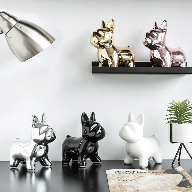 European-style Ceramic Animal Ornaments Creative Cute Living Room Puppy Piggy Bankfor Girl Fashion Decorations for Home
European-style Ceramic Animal Ornaments Creative Cute Living Room Puppy Piggy Bankfor Girl Fashion Decorations for Home