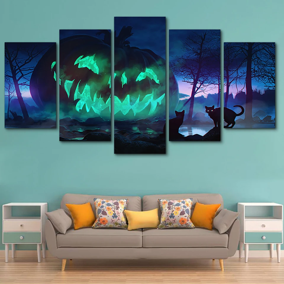 Framework Living Room Modern Painting On Canvas 5 Panel Halloween Pumpkin Home Decoration Posters Art HD Printed
Framework Living Room Modern Painting On Canvas 5 Panel Halloween Pumpkin Home Decoration Posters Art HD Printed