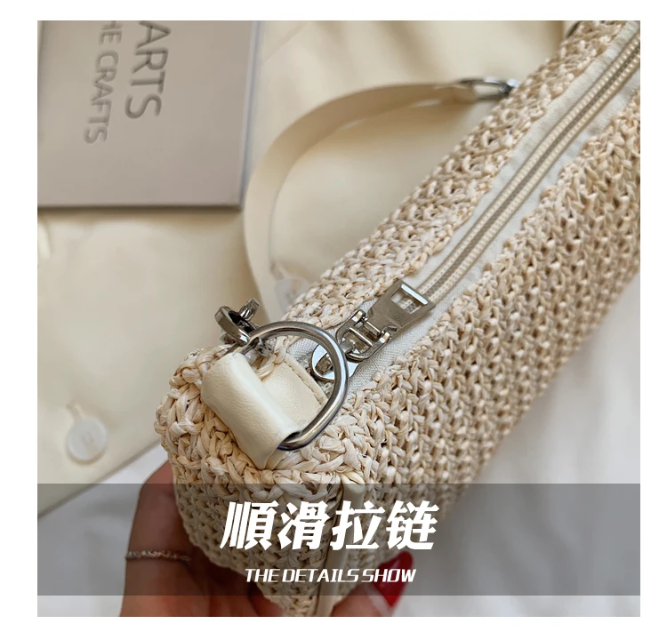 Women's Small Beach Straw Bag Simple Designer Ladies Handmade Cheap Handbags Clutch Purses Female Simple Portable Shoulder Bags
Women's Small Beach Straw Bag Simple Designer Ladies Handmade Cheap Handbags Clutch Purses Female Simple Portable Shoulder Bags