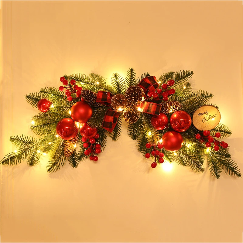 27inch Christmas Garland for Door Decoration with LED String Lights 19'' Christmas Lighted Wreath for Fireplace Wall Party Decor
27inch Christmas Garland for Door Decoration with LED String Lights 19'' Christmas Lighted Wreath for Fireplace Wall Party Decor