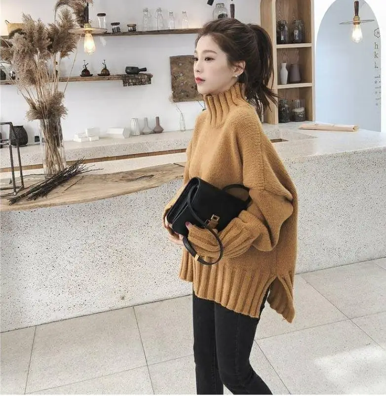 Turtleneck Sweater Women Pullover High Elasticity Knitted Ribbed Jumper Autumn Winter Basic Female Sweater Truien Dames K1235
Turtleneck Sweater Women Pullover High Elasticity Knitted Ribbed Jumper Autumn Winter Basic Female Sweater Truien Dames K1235
