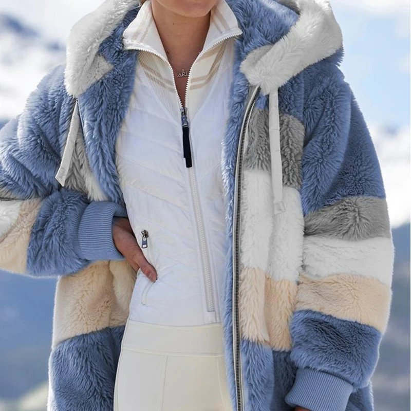 Флисовая женская куртка в стиле пэчворк с капюшоном, женское повседневное осенне-зимнее пальто, кашемировая Свободная верхняя одежда на мо... 
Флисовая женская куртка в стиле пэчворк с капюшоном, женское повседневное осенне-зимнее пальто, кашемировая Свободная верхняя одежда на мо...