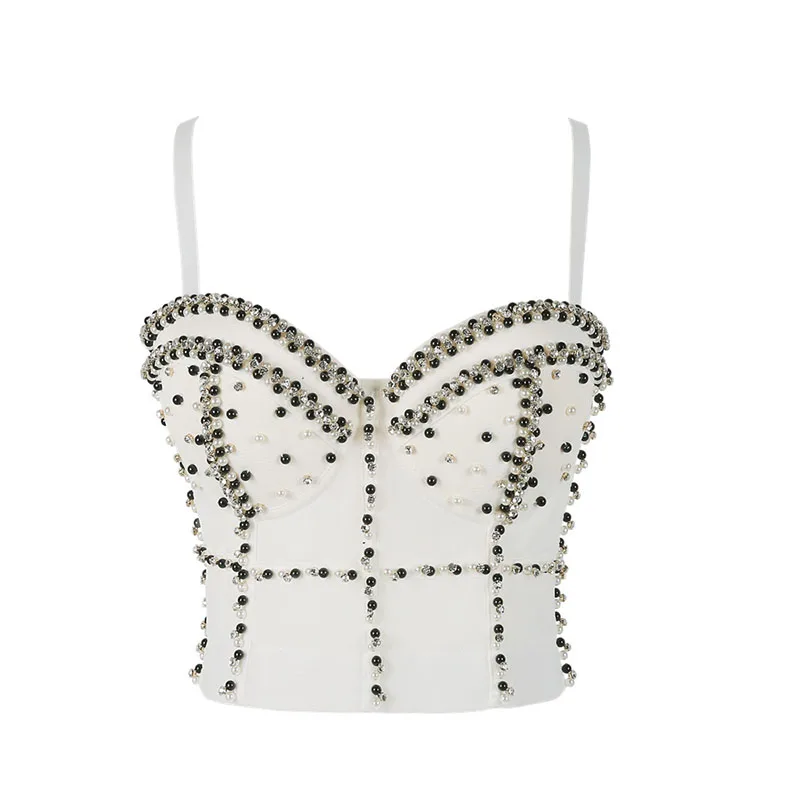 WYS.JL New Beaded White Red Corset Stage Show Crop Top Sexy Nightclub Women's Tube Top #2586
WYS.JL New Beaded White Red Corset Stage Show Crop Top Sexy Nightclub Women's Tube Top #2586