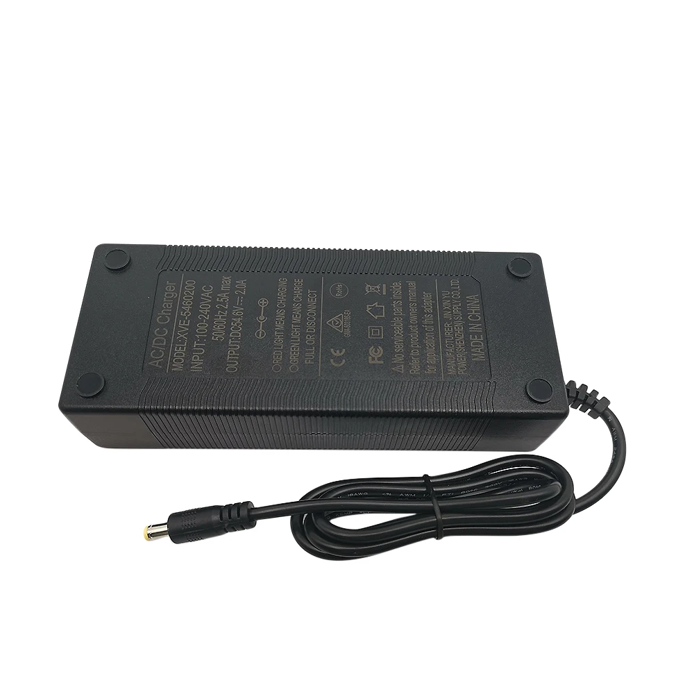 54.6V 2A battery Charger wheelchair charger golf cart charger electric scooter XLR metal connector ebike charger for 48V battery
54.6V 2A battery Charger wheelchair charger golf cart charger electric scooter XLR metal connector ebike charger for 48V battery