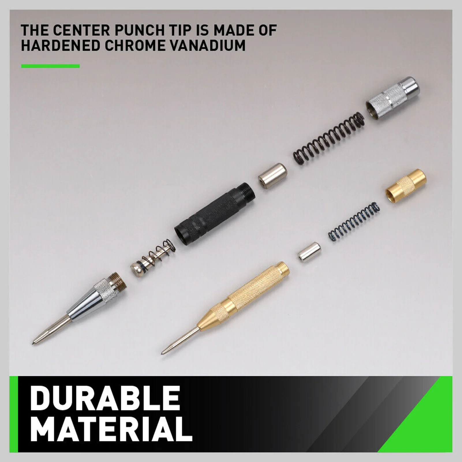 2Pcs Strong Automatic Centre Punch Adjustable Spring Loaded Metal Drill Tools
2Pcs Strong Automatic Centre Punch Adjustable Spring Loaded Metal Drill Tools
