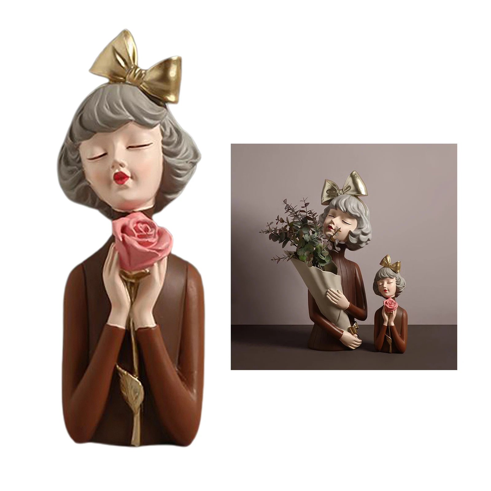 Figurine Tabletop Vase Home Office Decor Sculpted Ornaments Birthday Gift 
Figurine Tabletop Vase Home Office Decor Sculpted Ornaments Birthday Gift