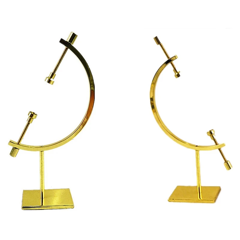 2 Pcs Globe Crystal Ball Stand Glass Ball Display Stand Metal Gold Decorative Ornaments Crafts, S & M
2 Pcs Globe Crystal Ball Stand Glass Ball Display Stand Metal Gold Decorative Ornaments Crafts, S & M