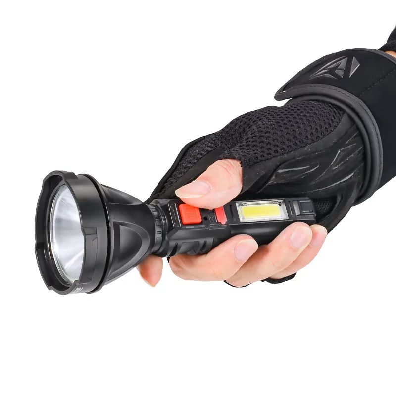 2000lm Long Shoot Strong OSL Flashlight with COB Sidelight Portable LED Torch Outdoor Powerful Spotlight Come with 18650 Battery
2000lm Long Shoot Strong OSL Flashlight with COB Sidelight Portable LED Torch Outdoor Powerful Spotlight Come with 18650 Battery