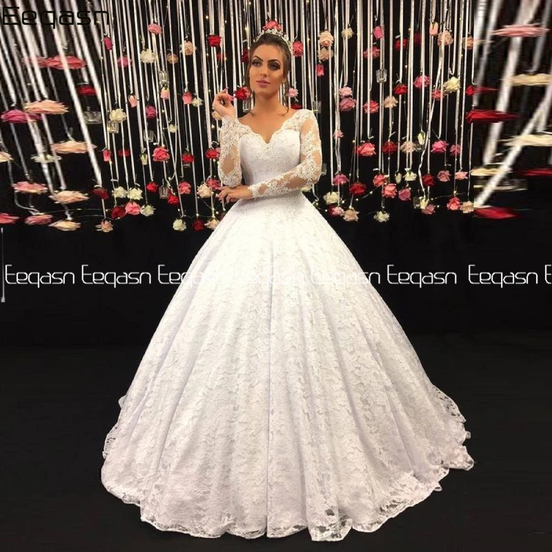 Custom Made Wedding Gowns Elegant Ball Gown Wedding Dresses Long Sleeve Lace Princess Wedding Dress 2021 Robe Mariage
Custom Made Wedding Gowns Elegant Ball Gown Wedding Dresses Long Sleeve Lace Princess Wedding Dress 2021 Robe Mariage