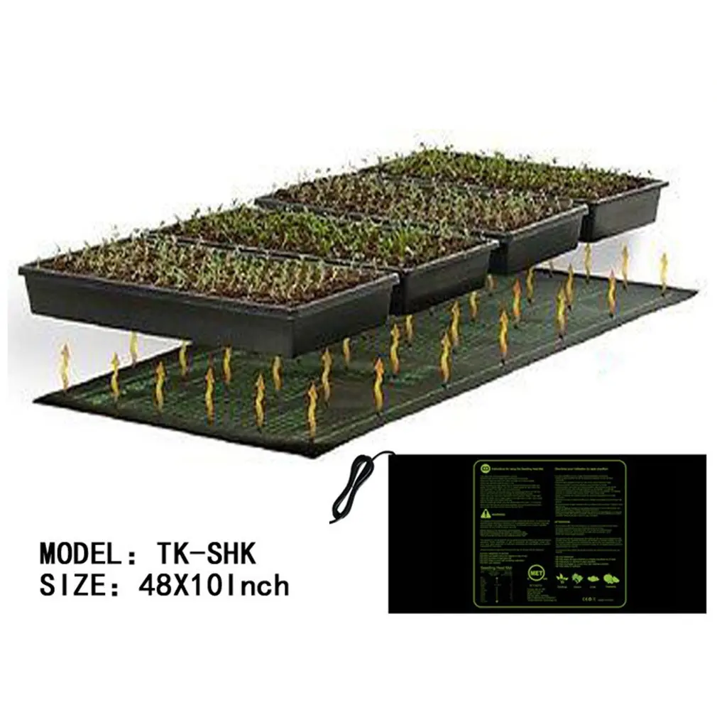 Seedling Heating Mat Waterproof Plant Seed Germination Propagation Clone Starter Pad Garden Supplies
Seedling Heating Mat Waterproof Plant Seed Germination Propagation Clone Starter Pad Garden Supplies