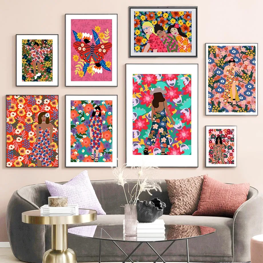 Colorful Abstract Girl Model Flower Vogue Wall Art Canvas Painting Nordic Posters And Prints Wall Pictures For Living Room Decor
Colorful Abstract Girl Model Flower Vogue Wall Art Canvas Painting Nordic Posters And Prints Wall Pictures For Living Room Decor