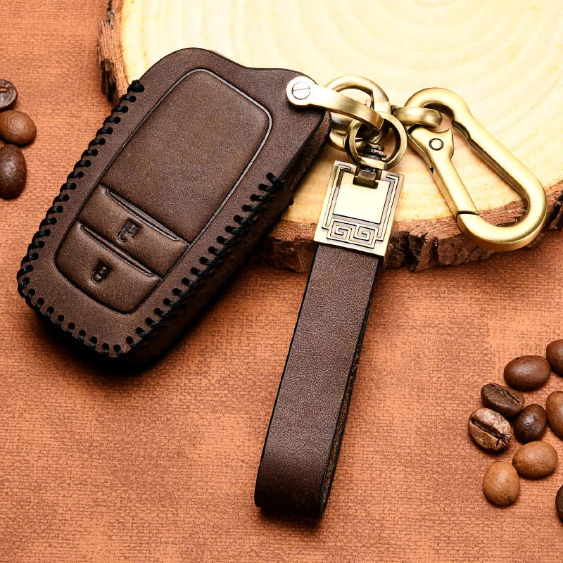 Высококачественный кожаный чехол для автомобильных ключей, брелок для автомобильных ключей для моделей Toyota Highlander 2020 
Высококачественный кожаный чехол для автомобильных ключей, брелок для автомобильных ключей для моделей Toyota Highlander 2020