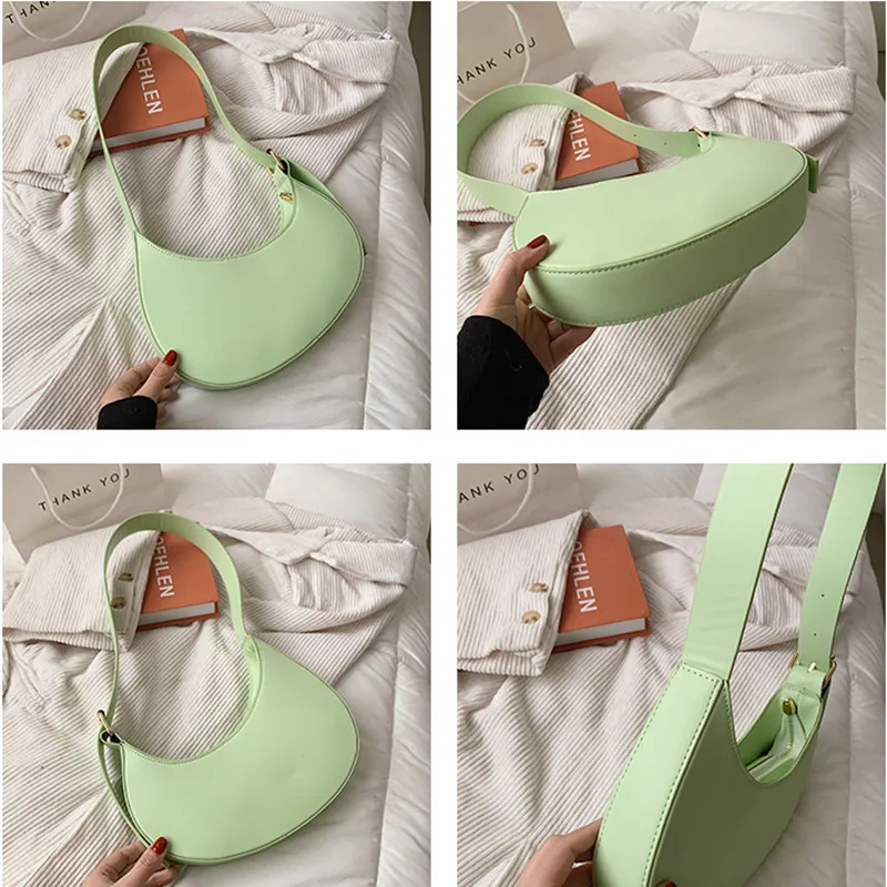 French Style Bag Crescent Moon Small Handbags For Women Pu Leather 2021 Solid Color Shoulder Messenger Bags Fashion Vintage Tote
French Style Bag Crescent Moon Small Handbags For Women Pu Leather 2021 Solid Color Shoulder Messenger Bags Fashion Vintage Tote