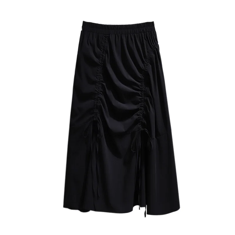 New 2021 Ladies Summer Plus Size Midi Skirt For Women Large Loose A-line Black Cotton Ruffle Pleated Skirts 3XL 4XL 5XL 6XL 7XL 
New 2021 Ladies Summer Plus Size Midi Skirt For Women Large Loose A-line Black Cotton Ruffle Pleated Skirts 3XL 4XL 5XL 6XL 7XL