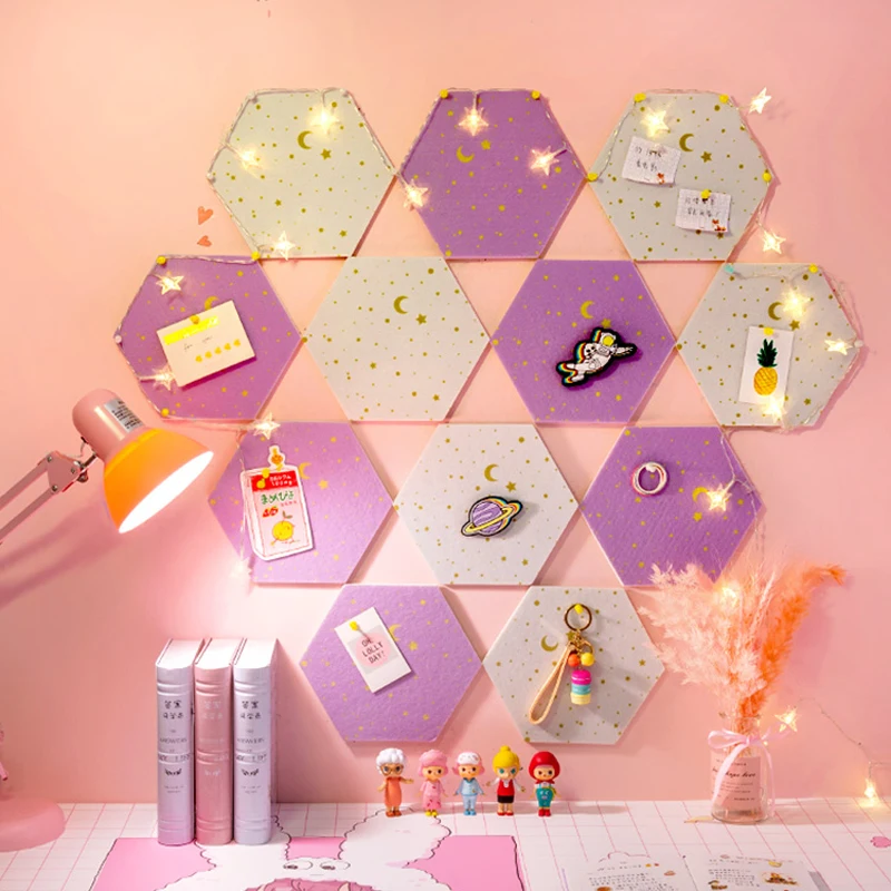 Hexagon Moon Star Felt 3D Wall Stickers Letter Message Board Self-Adhesive DIY Photo Display Wall Decor Art Home Decoration
Hexagon Moon Star Felt 3D Wall Stickers Letter Message Board Self-Adhesive DIY Photo Display Wall Decor Art Home Decoration