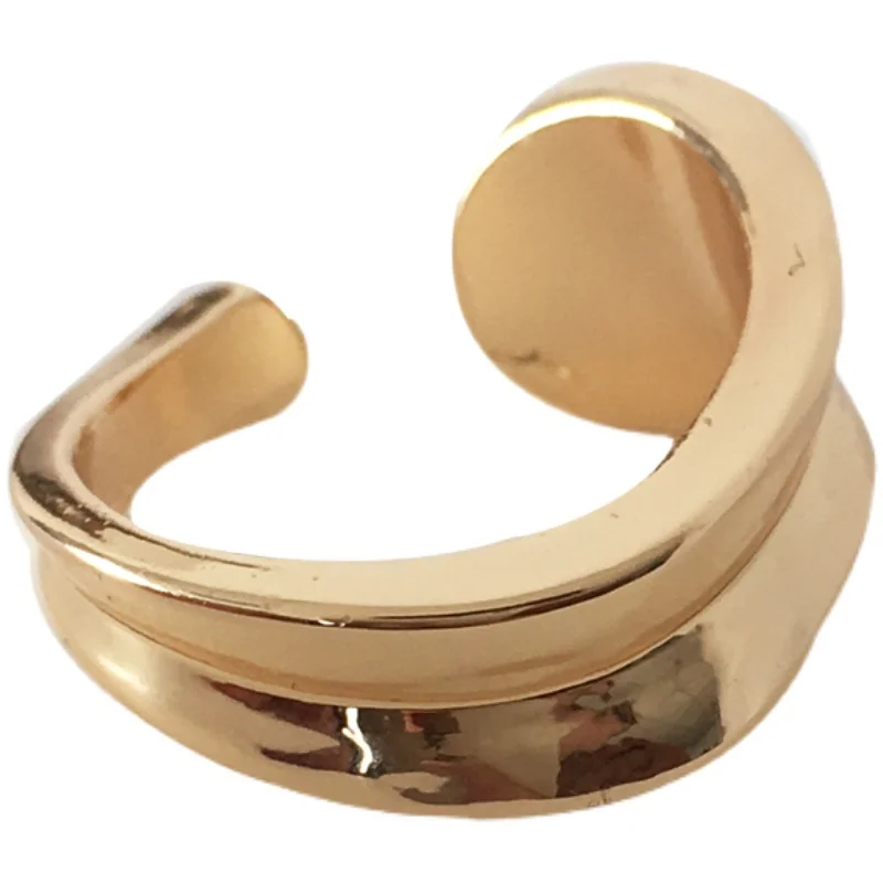 Hiphop/Rock Metal Geometry Circular Punk Rings Shiny Golden Silvery Plating Opening Finger Accessories Ring for Women Jewelry
Hiphop/Rock Metal Geometry Circular Punk Rings Shiny Golden Silvery Plating Opening Finger Accessories Ring for Women Jewelry