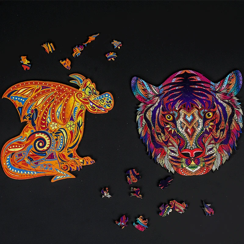 Wooden Puzzle Unique Shape Jigsaw Pieces for Adults Lion Koala Tiger Puzzle Animal Shape Parts Educational Toys Games For Kids
Wooden Puzzle Unique Shape Jigsaw Pieces for Adults Lion Koala Tiger Puzzle Animal Shape Parts Educational Toys Games For Kids