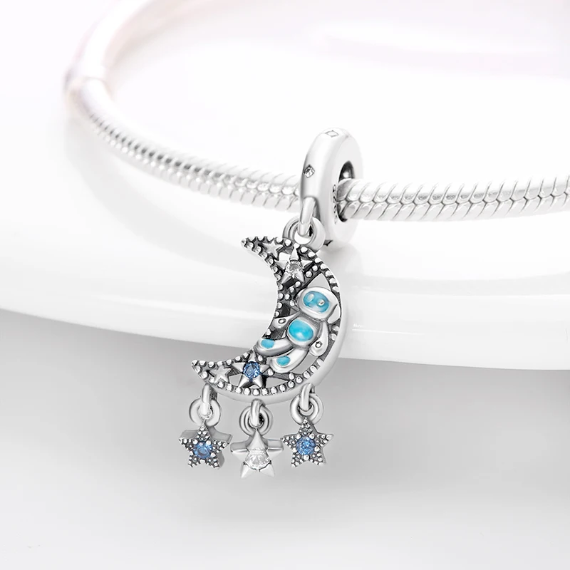 100%925 Sterling Silver star moon Charm Bead Fit Original Pandora Bracelet women plata de ley silver pendant bead diy jewelry
100%925 Sterling Silver star moon Charm Bead Fit Original Pandora Bracelet women plata de ley silver pendant bead diy jewelry