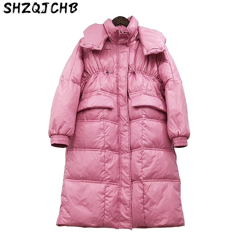 JCHB 2021 Women's Down Jacket Hooded Long Coat Female Jacket Winter Women Parkas 90% White Duck Down Coats Thick Mujer Chaqueta
JCHB 2021 Women's Down Jacket Hooded Long Coat Female Jacket Winter Women Parkas 90% White Duck Down Coats Thick Mujer Chaqueta