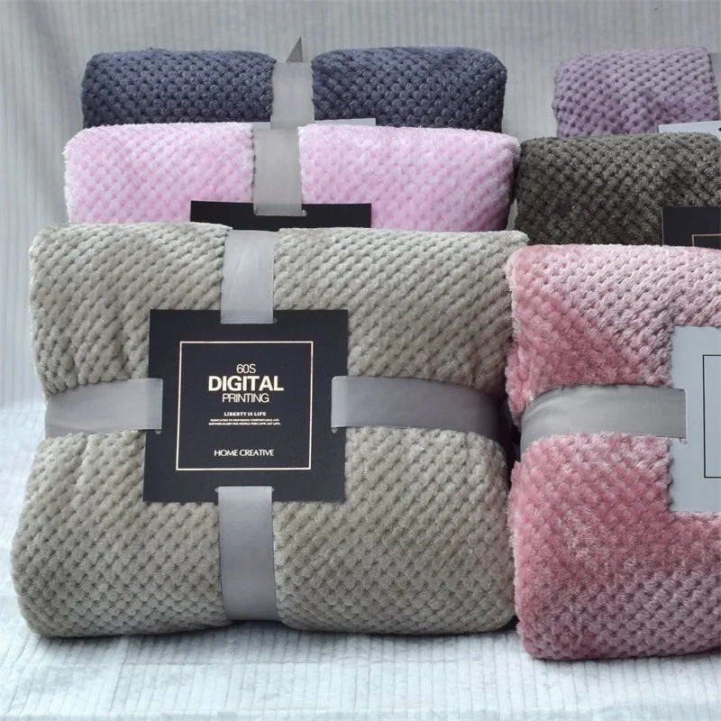Thick Solid Striped Throw Blanket Flannel Fleece Soft Adult Bed Cover Winter Warm Fluffy Bed Linen Bedspread for Sofa Bedroom
Thick Solid Striped Throw Blanket Flannel Fleece Soft Adult Bed Cover Winter Warm Fluffy Bed Linen Bedspread for Sofa Bedroom