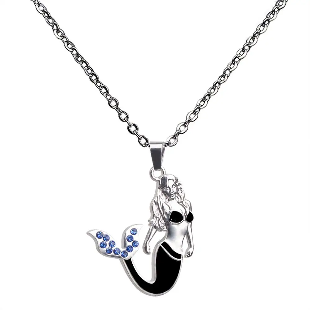 JUCHAO 50pcs/lot Women Mood Necklaces Mermaid Pendant Necklace Boho Stainless Steel Chain Jewellery Women Gothic Jewelry
JUCHAO 50pcs/lot Women Mood Necklaces Mermaid Pendant Necklace Boho Stainless Steel Chain Jewellery Women Gothic Jewelry