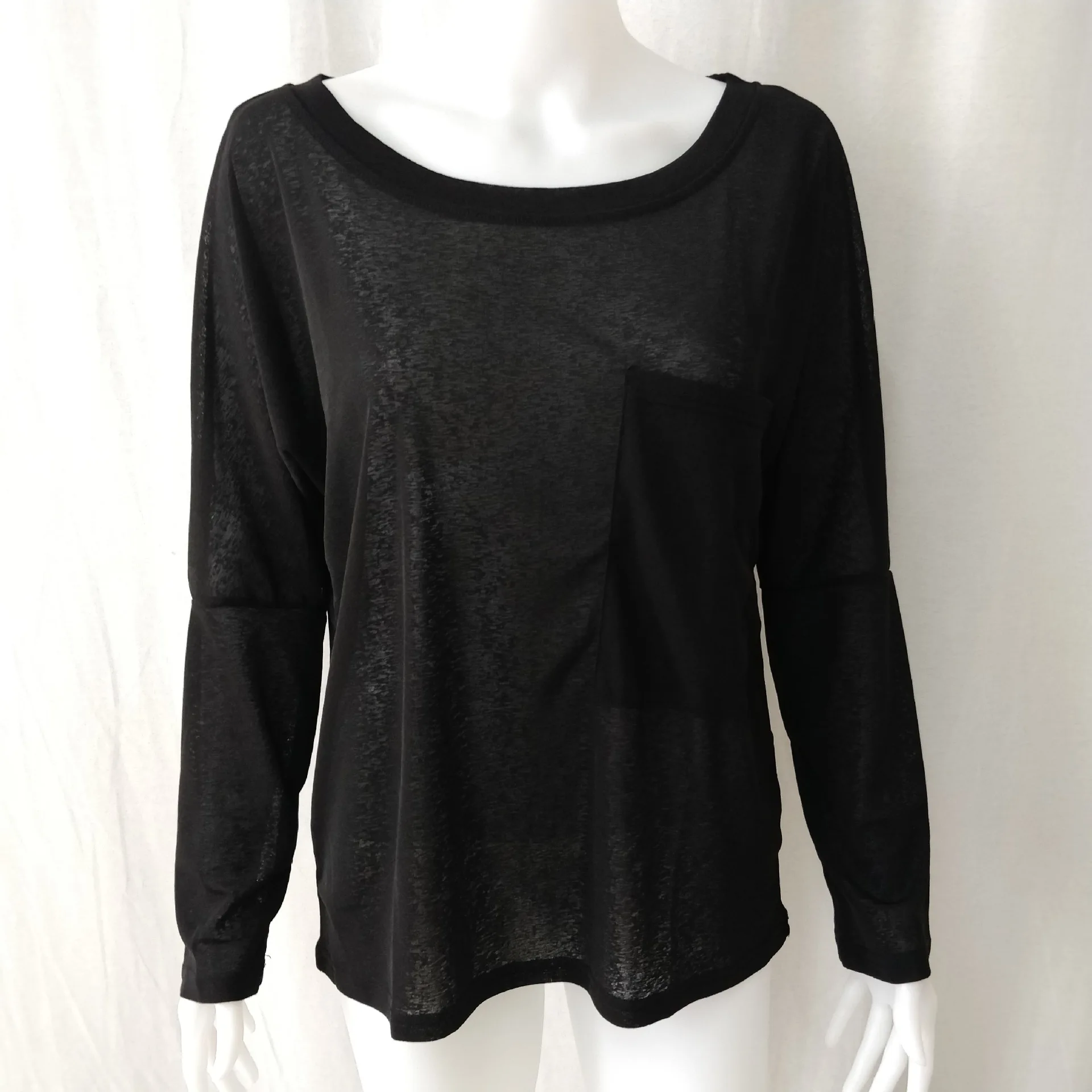 New 2020 Fashion Casual Women's T-Shirts Spring Autumn O-Neck Long Sleeve Chest Pocket T-Shirt Solid Colour Women Clothing Top
New 2020 Fashion Casual Women's T-Shirts Spring Autumn O-Neck Long Sleeve Chest Pocket T-Shirt Solid Colour Women Clothing Top
