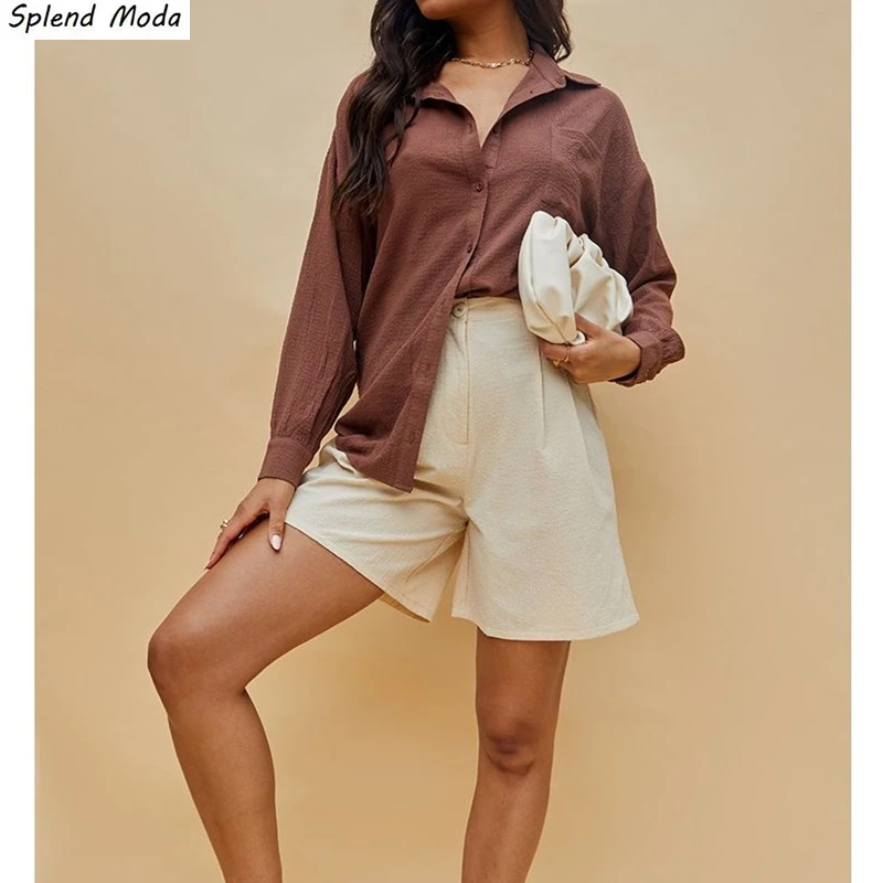 Splend Moda Autumn New Fashion Vintage Fold Texture Shirt Korean Casual Style Loose Long-Sleeve Shirt Women Solid Color Female
Splend Moda Autumn New Fashion Vintage Fold Texture Shirt Korean Casual Style Loose Long-Sleeve Shirt Women Solid Color Female