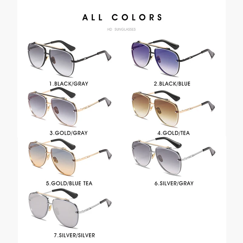 2021 New Fashion Mach Six Aviation Style Gradient Sunglasses Cool Men Vintage Brand Design Sun Glasses Oculos De Sol 1912
2021 New Fashion Mach Six Aviation Style Gradient Sunglasses Cool Men Vintage Brand Design Sun Glasses Oculos De Sol 1912