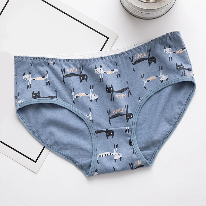 Women Panties Breathable Ladies Underwear Mid Waist Underpants Breathable Briefs Cartoon Printed Cotton Cotton 
Women Panties Breathable Ladies Underwear Mid Waist Underpants Breathable Briefs Cartoon Printed Cotton Cotton