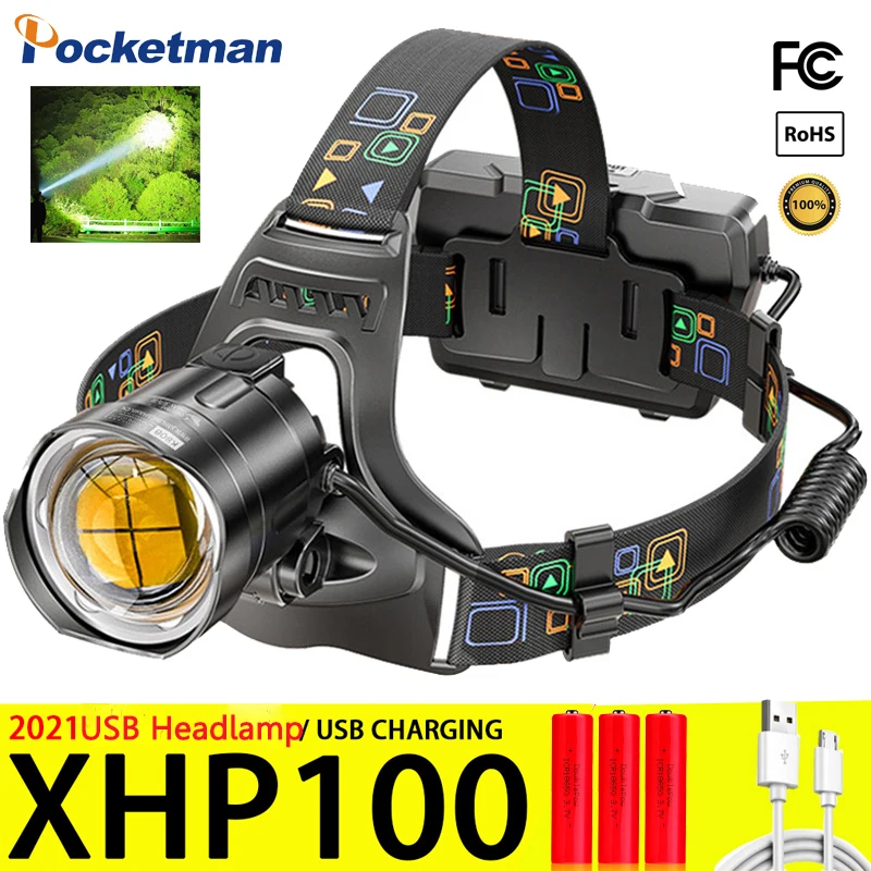 Мощный светодиодный налобный фонарь XHP100 дальнего действия с аккумулятором 18650, налобный фонарь для кемпинга, езды на велосипеде, бега, рыбал...
Мощный светодиодный налобный фонарь XHP100 дальнего действия с аккумулятором 18650, налобный фонарь для кемпинга, езды на велосипеде, бега, рыбал...