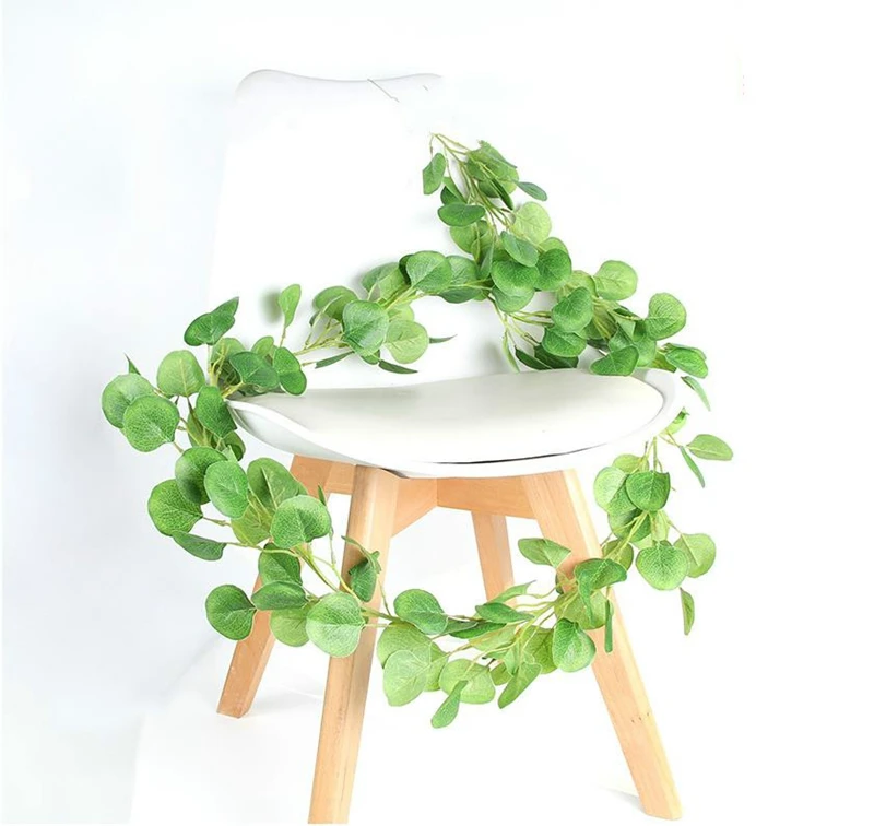 2M Vine Artificial Eucalyptus Garland Fake Plants Greenery Eucalyptus Leaves Vines Wedding Party Backdrop Home Garden Decoration 
2M Vine Artificial Eucalyptus Garland Fake Plants Greenery Eucalyptus Leaves Vines Wedding Party Backdrop Home Garden Decoration